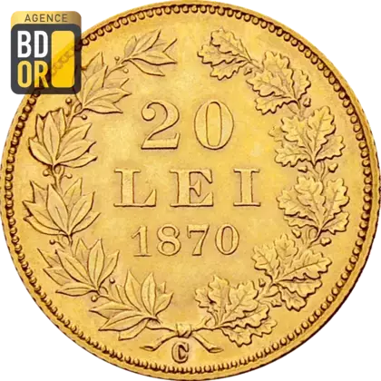 20 Lei Or Carol I 1870
