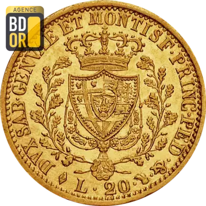 20 Lires Or Charles Félix
