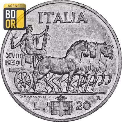 20 lires Victor-Emmanuel III 1936-1941