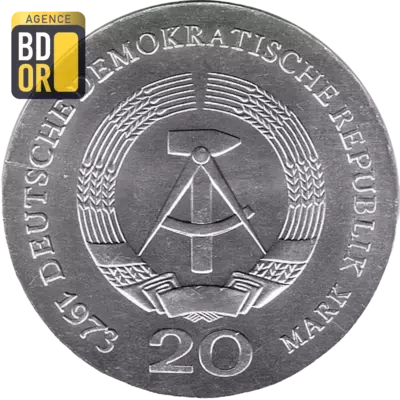 20 Mark (August Bebel), 1973