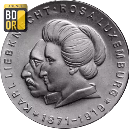 20 Mark (Karl Liebknecht & Rosa Luxemburg), 1971