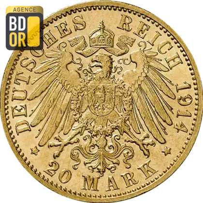 20 Mark Or Friedrich II Baden