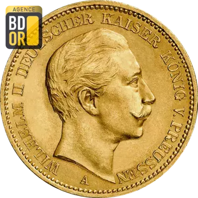 20 Mark Or Wilhelm II Prusse