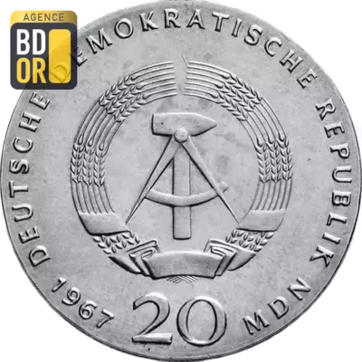 20 Mark (Wilhelm von Humboldt), 1967