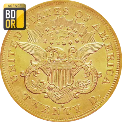 20$ Or Liberty avec devise