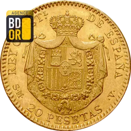 20 Pesetas Or 1904