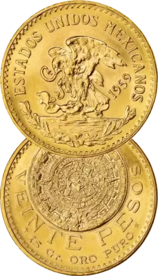 20 Pesos Or 20 Pesos Or