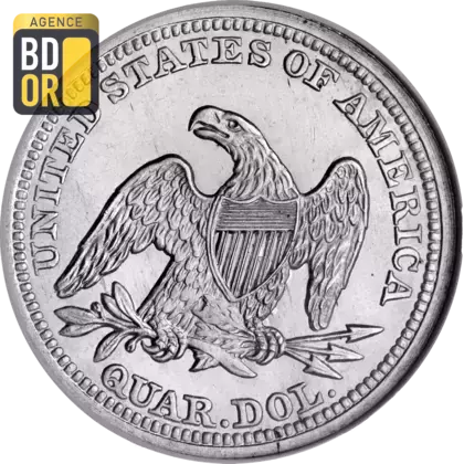 25 Cents Argent 1838 à 1891