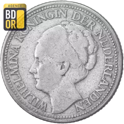 25 Cents Argent  1926-1945 Wilhelmina