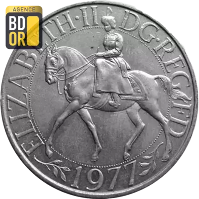 25 nouveaux pence Jubilé d'argent de règne argent 25 nouveaux pence Jubilé d'argent de règne argent