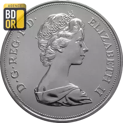 25 nouveaux pence Noces d'argent argent