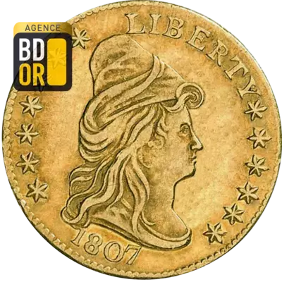 2,5 $ Or buste tournÃ© Ã  droite
