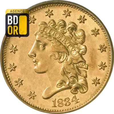 2,5 $ Or TÃªte classique