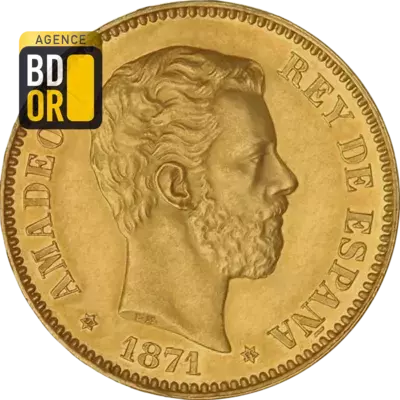 25 Pesetas Or - AmÃ©dÃ©e Ier