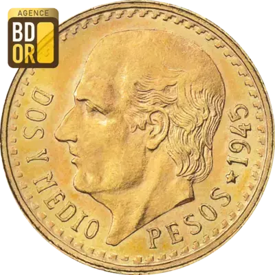 2,5 Pesos Or Hidalgo