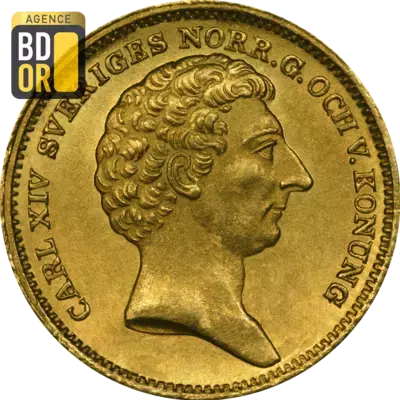 2 Dukater Or Carl XIV Johan