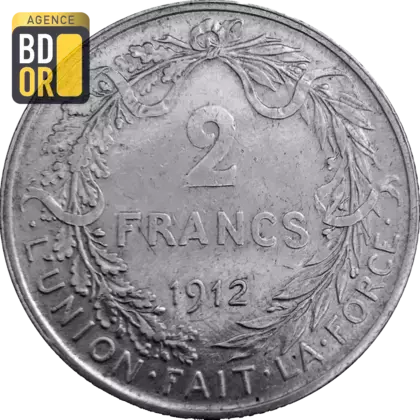 2 Francs Albert Ier 1910-1912