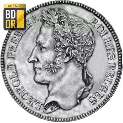 2 francs LÃ©opold Ier TÃªte LaurÃ©e 1834-1844 