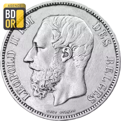 2 francs LÃ©opold II 1866-1887 