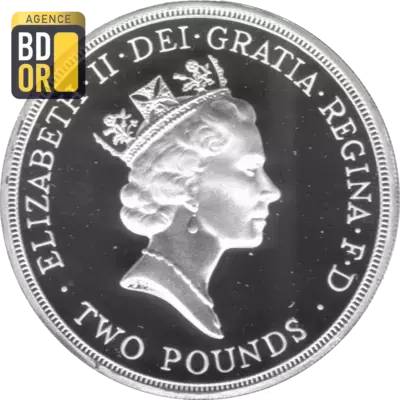 2 livres Banque d'Angleterre argent