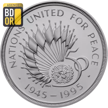 2 livres Création des Nations-Unies argent, piéfort