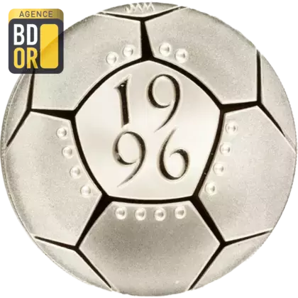 2 livres Euro UEFA 1998 argent, piéfort
