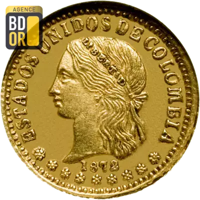 2 Pesos Or Colombie 1838-1846 et 1848-1851