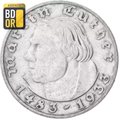 2 Reichsmark (Martin Luther), 1933