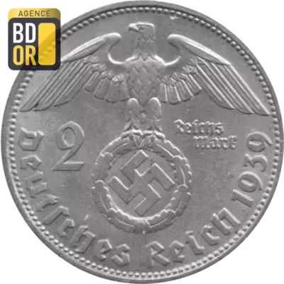 2 Reichsmark (Paul von Hindenburg), 1936-1939