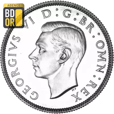 2 shilling George VI argent 