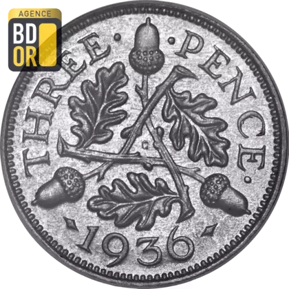 3 pence George V 2e effigie