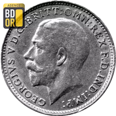 3 pence George V maundy coinage, 1Ã¨re effigie