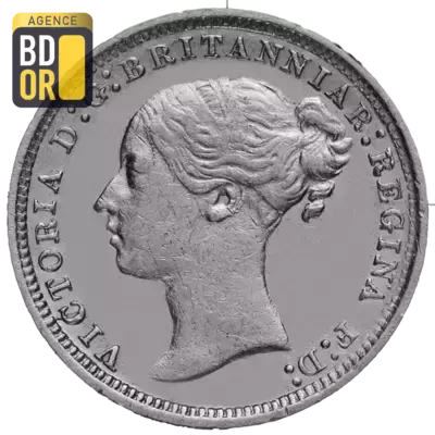 3 pence Victoria maundy coinage, 'young head'