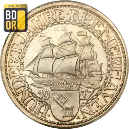 3 Reichsmark (Bremerhaven), 1927