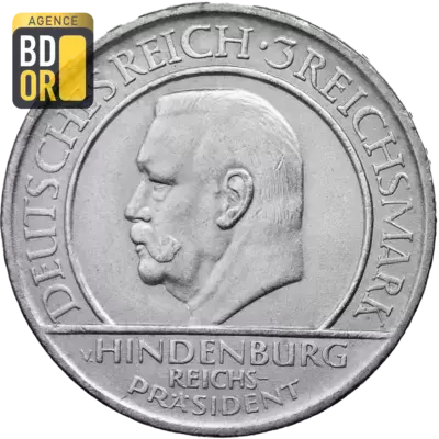 3 Reichsmark (Constitution de Weimar), 1929