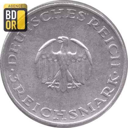 3 Reichsmark (Gotthold Lessing), 1929