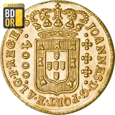 4000 Reis Or Joao 1805 Ã  1817