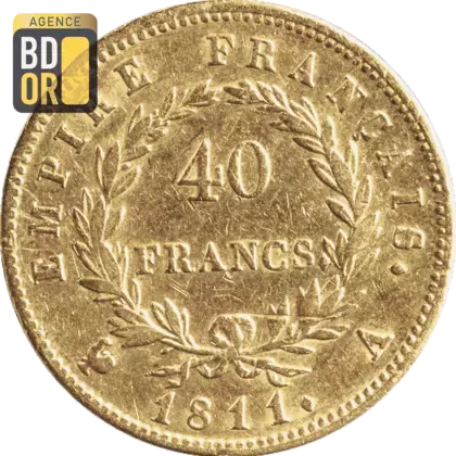 40 Frs Napoléon 1809 - 1813 40 Frs Napoléon 1809 - 1813