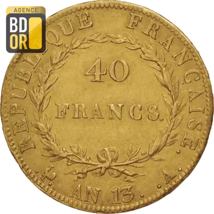 40 Frs Or Napoléon An13 An14 40 Frs Or Napoléon An13 An14