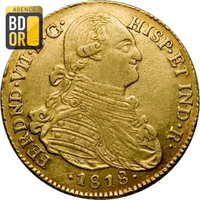 4 Escudos Or Ferdinand VII Colombie 1818-1819
