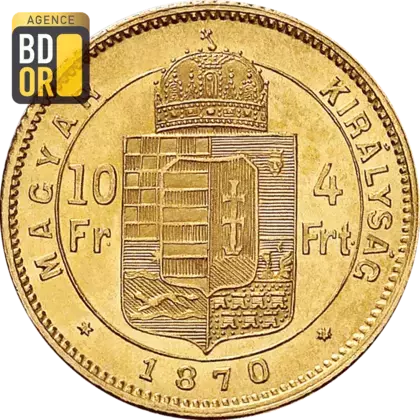 4 Florins - 10 Francs Autriche