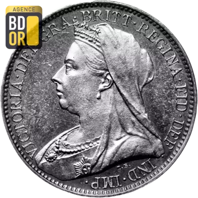 4 pence Victoria maundy coinage, 'old head'
