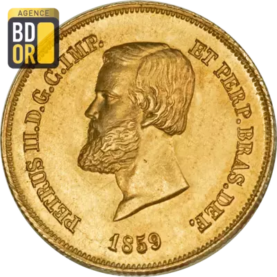 5000 Reis Or 1854 Ã  1859