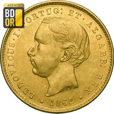 5000 Reis Or Louis I 1862 Ã  1863