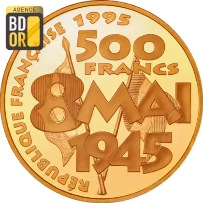 500 Francs Or 8 Mai 1945