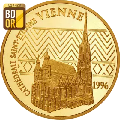 500 Francs Or de 1996 CathÃ©drale de Saint Etienne
