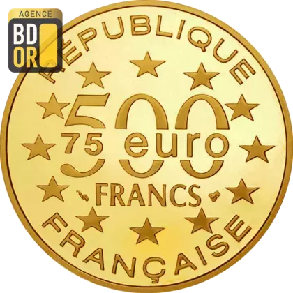 500 Francs Or de 1996 Cathédrale de Saint Etienne
