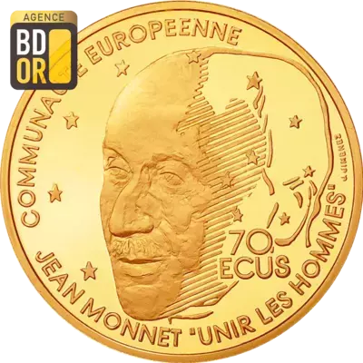 500 Francs Or Jean Monnet 1992