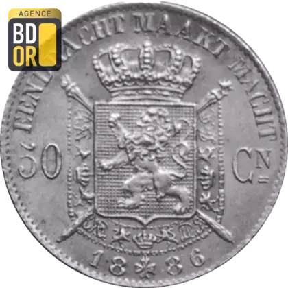 50 centimes Léopold II 1866-1899