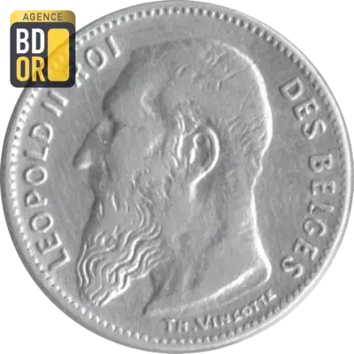 50 centimes LÃ©opold II 1907-1909